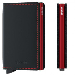 Porte cartes Slimwallet Secrid Matte Black&Red