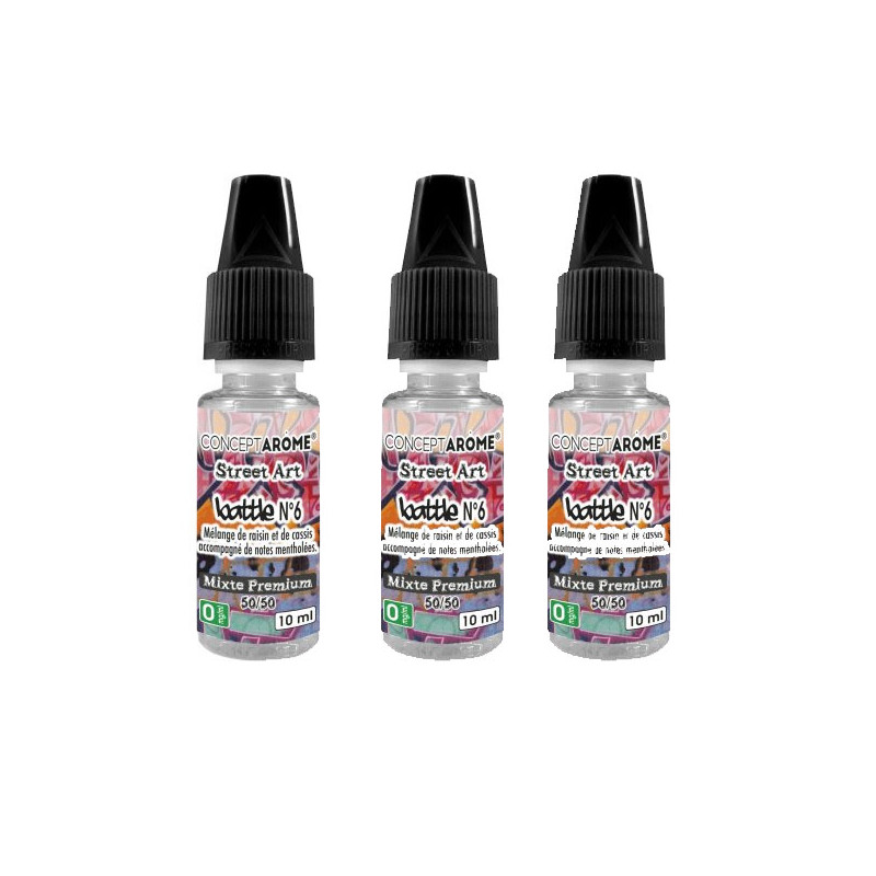 E-liquide Conceptarme Battle Taux de nicotine 6 mg/ml