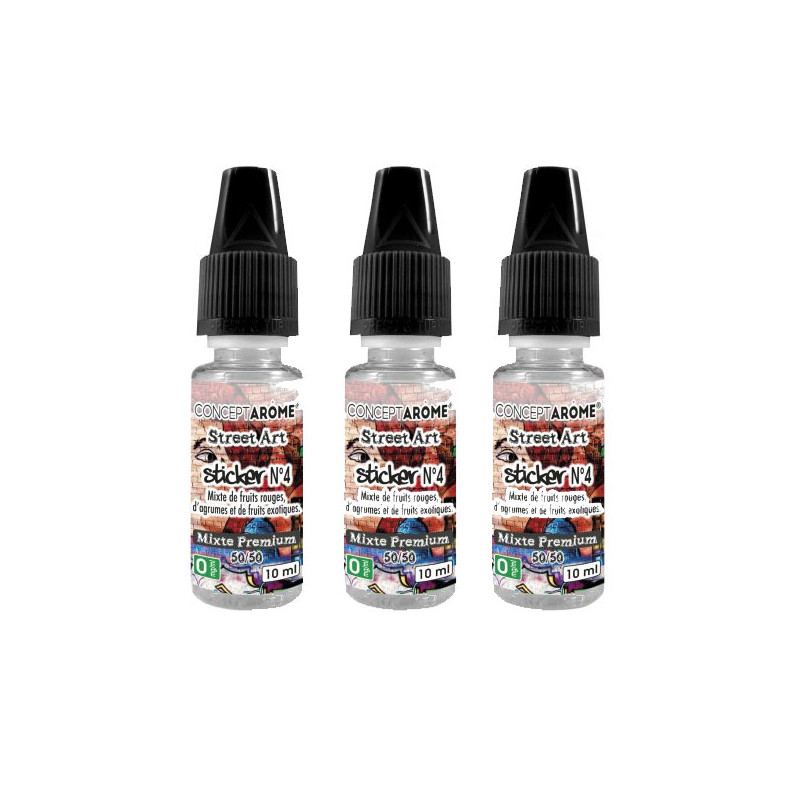 E-liquide Conceptarôme Sticker Taux de nicotine 11 mg/ml