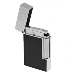 Briquet ST Dupont ligne 2 laque noire et Palladium