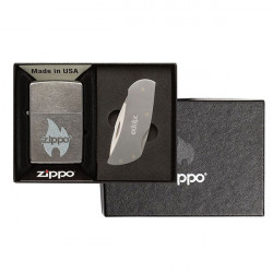 Coffret Briquet et Couteau Zippo