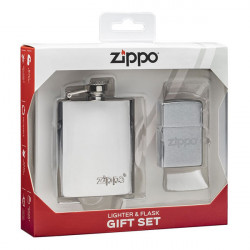 Coffret Briquet et Flasque Zippo