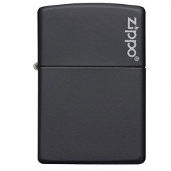 Zippo black mat with logo 855817