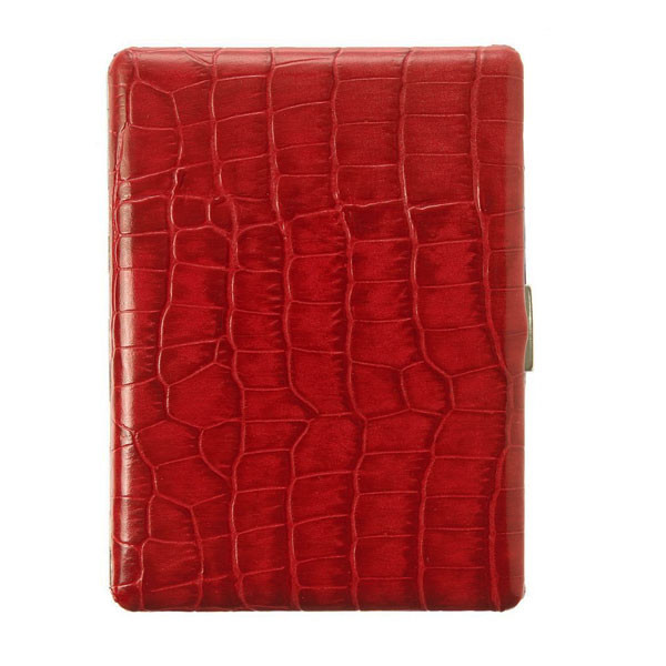 Etui cigarettes tsubota croco rouge
