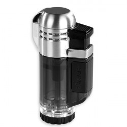 briquet Xikar tech double flamme transparent