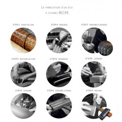 Etui 3 cigares Regatta Récife finition Tobacco