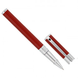 Stylo roller St Dupont D-Initial Rouge chrome