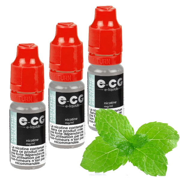 E-liquide E-CG Menthe Fraîche - Saveur Mentholée