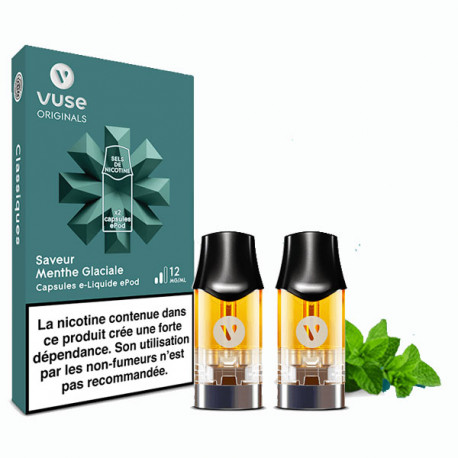 Capsules ePod Vuse Menthe Glaciale