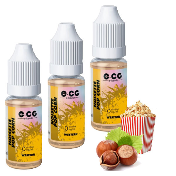 E-liquide E-CG Goût Noisette Pop Corn - Saveur Gourmande
