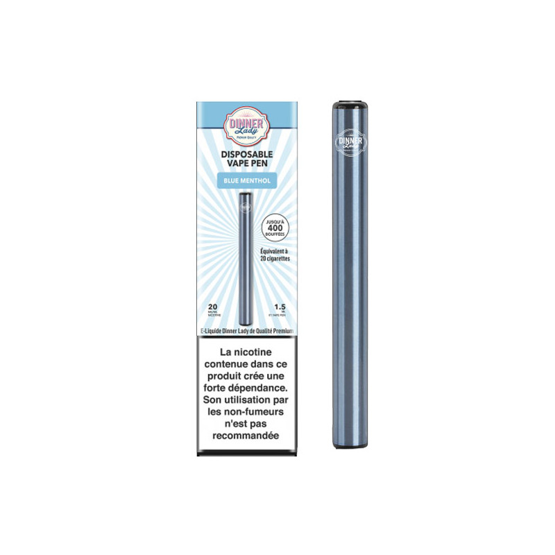 Vape Pen Dinner Lady Blue Menthol Taux de nicotine 20mg / ml