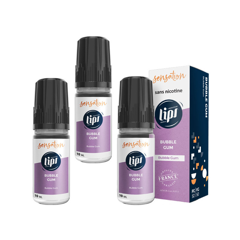E-liquide Lips Bubble Gum 30 ml Taux de nicotine 0 mg/ml E-liquide Lips Bubble Gum 30 ml Taux de nicotine 0 mg/ml