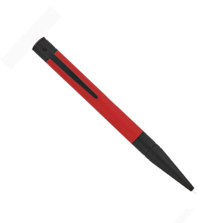 Stylo bille ST Dupont D-Initial Noir et Rouge Mat