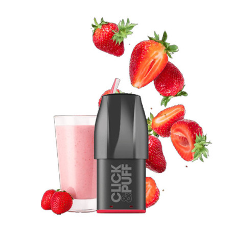 Click&Puff X-Bar Milkshake Fraise