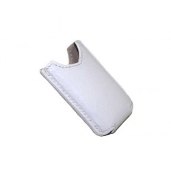 Etui briquet minijet cuir riviera blanc