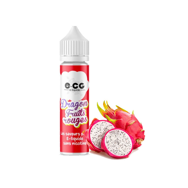 E-liquide E-CG Dragon Fruits Rouges 50ml Taux de nicotine 0 mg/ml