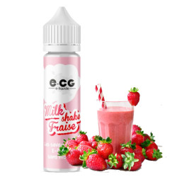 E-liquide E-CG Pastéque Milk Shake Fraise 50ml