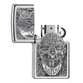 Zippo Brass Technic Skull Trick