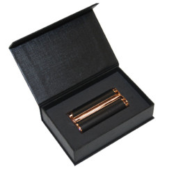 Briquet Adorini Jet Flame  Curve Black et Cuivre