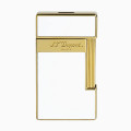 Briquet ST Dupont Slimmy Laque Blanche et Doré