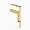Briquet ST Dupont Slimmy Laque Blanche et Doré
