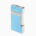 Briquet ST Dupont Slimmy Laque Bleue Ciel et Chrome