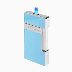 Briquet ST Dupont Slimmy Laque Bleue Ciel et Chrome