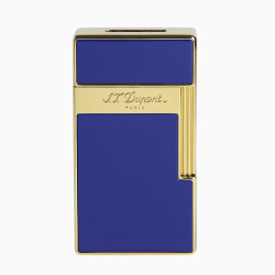 Briquet ST Dupont Slimmy Laque Bleue et Doré