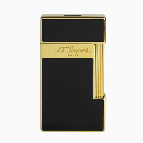 Briquet ST Dupont Slimmy Laque Noire et Doré