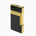 Briquet ST Dupont Slimmy Laque Noire et Doré