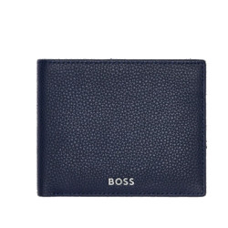 Porte-cartes Hugo Boss Classic Cuir Grainé Navy