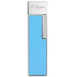 Briquet ST Dupont Twiggy Laque Bleu Ciel et chrome