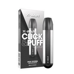 Batterie X-Bar Click&Puff Silver Carbon