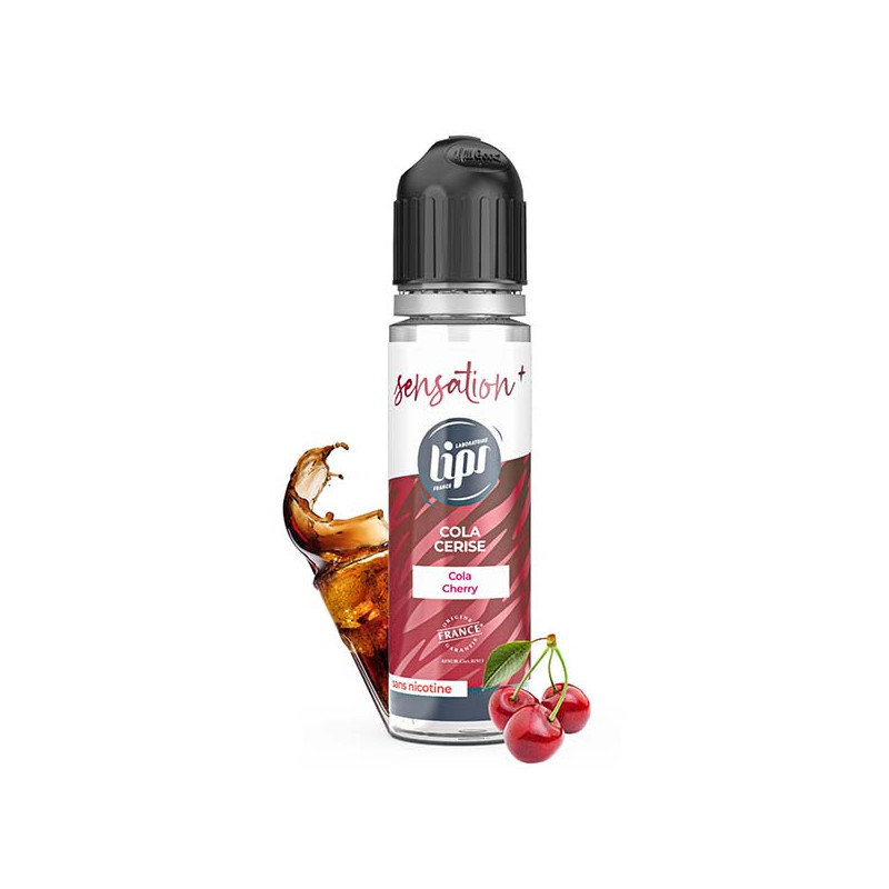 E-liquide Cola Cerise 50ml Lips Sensation Taux de nicotine 0 mg/ml