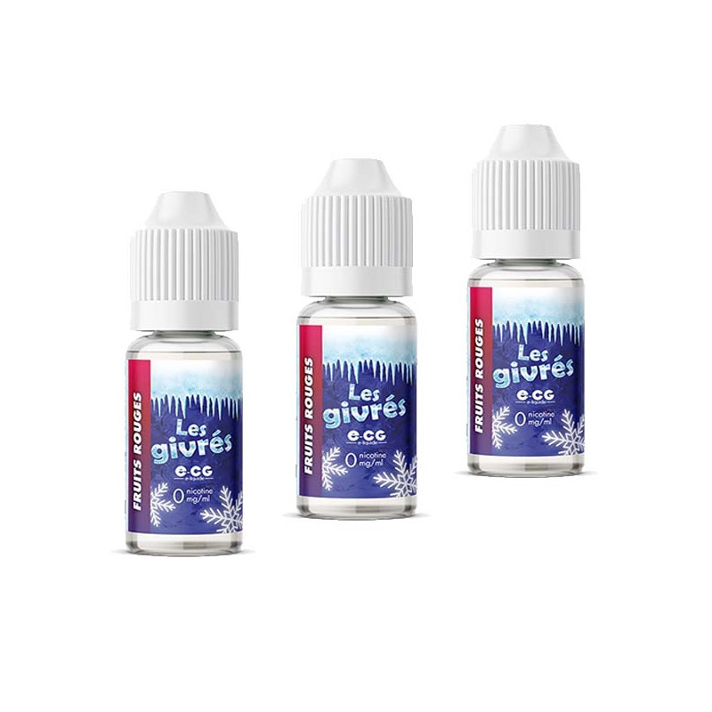 E-liquide E-CG Les Givrées Fruits Rouges 30ml Taux de nicotine 3 mg/ml