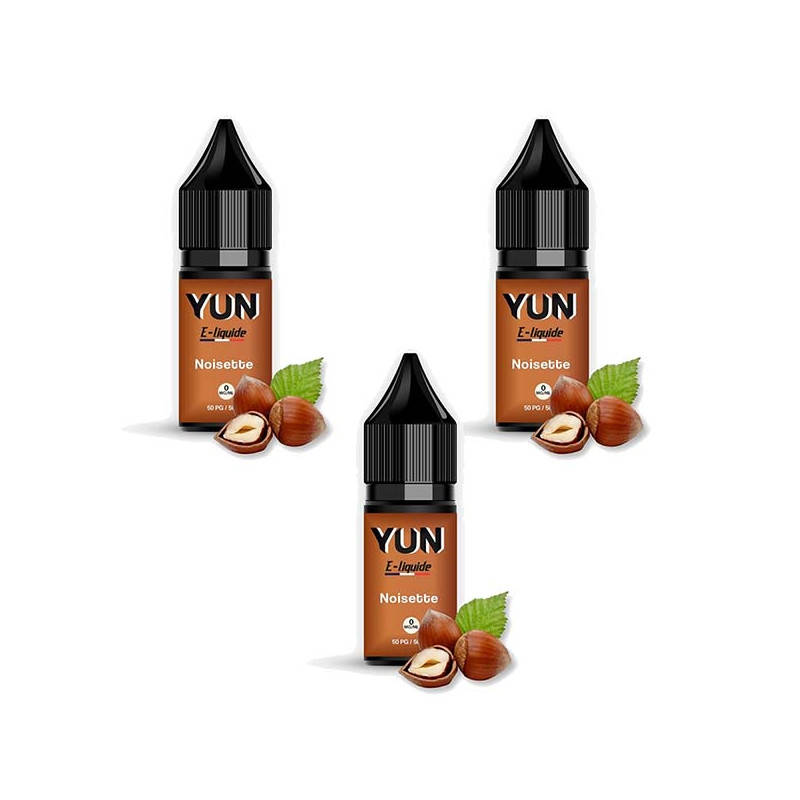 E-liquide Yun Noisette 30 ml Taux de nicotine 16 mg/ml