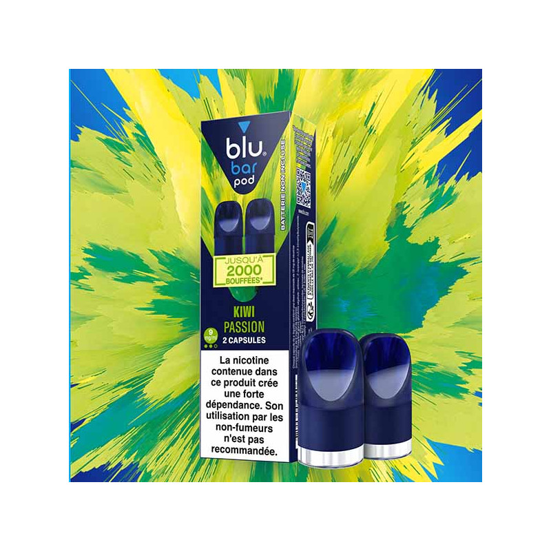 Pod Blu Bar Kiwi Passion Taux de nicotine 9 mg/ml