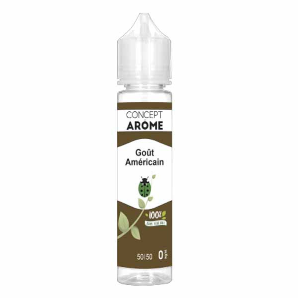 E-liquide  Goût Américain 50ml Conceptarome