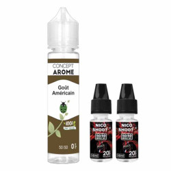 E-liquide Conceptarôme Goût Americain  50ml