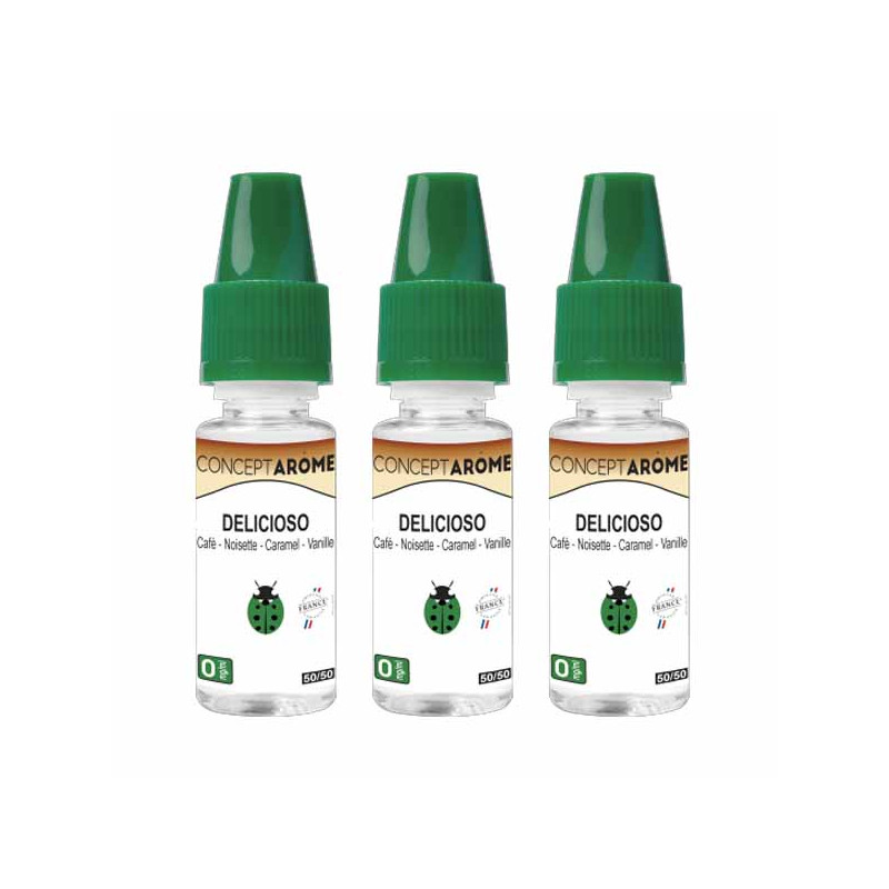 E-liqude Conceptarome Delicioso 30ml Taux de nicotine 0 mg/ml