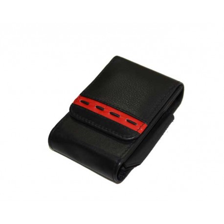 Etui pour paquet de cigarette cuir N 702 noir