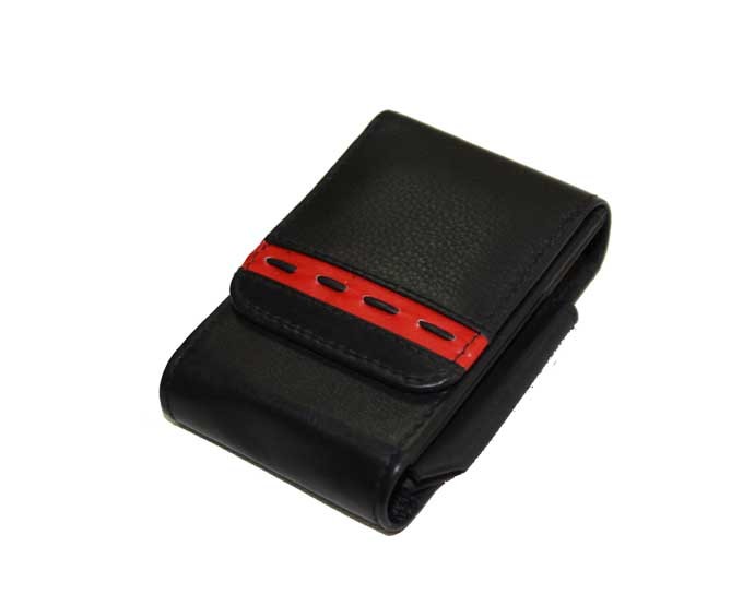 Etui pour paquet de cigarette cuir N 702 noir