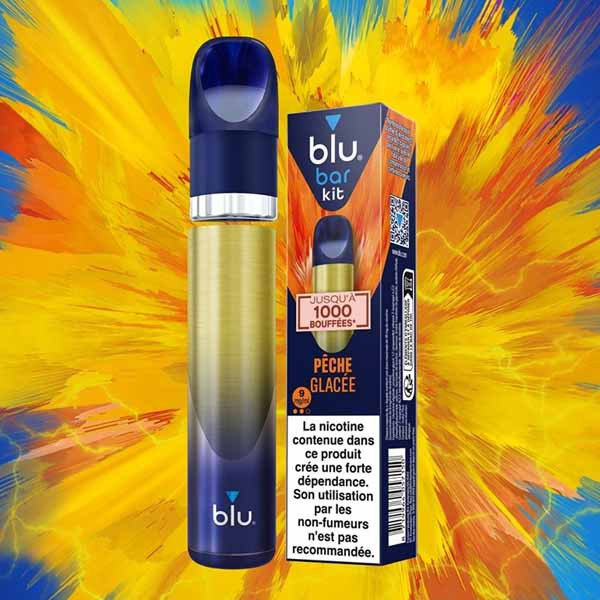 Kit E-cigarette Blu Bar Pêche Glacée