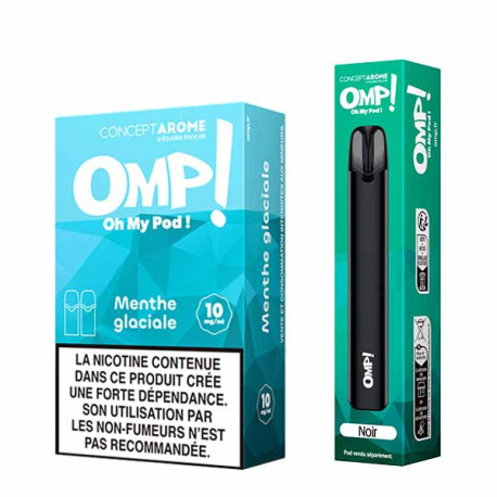Kit Oh My Pod Menthe Glacial ConceptArome + Batterie