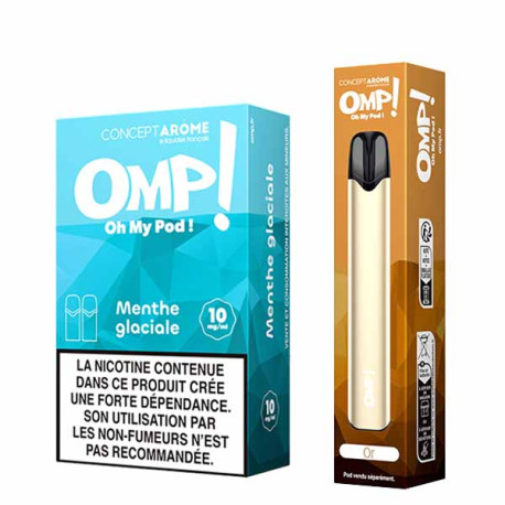 Kit Oh My Pod Menthe Glacial ConceptArome + Batterie