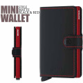 Porte cartes Miniwallet Secrid Matte Black&Red