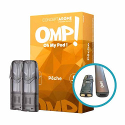 OMP- Pod 2 ml Pêche au sel de nicotine 50/50
