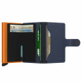 Porte Cartes Miniwallet Secrid Matte Nightblue&Orange