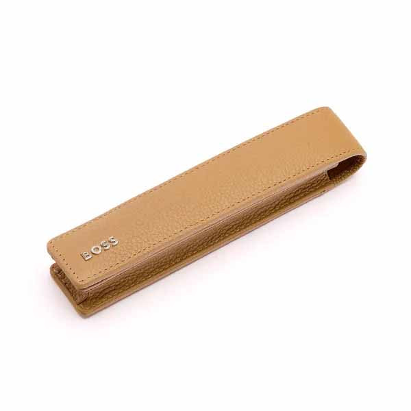 Hugo Boss Etui à Stylos Grained Camel