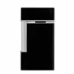 Briquet ST Dupont Slimmy Laque Noire et Chrome